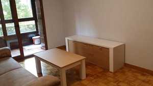 salon comedor roble natural-laca blanca+ sofá rela